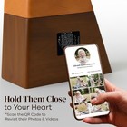 Wooden Urn For Human Ashes Adult Qr Code  - Digital Memory Cremation Urn For Hum