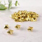 100pcs Square Pyramid 4 Prong Metal Studs Rivets Leathercraft Bag Clothes Diy