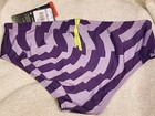 Speedo Racer Mens Swim Brief Sz38 New Tags Vortex Maze Black Purple Green