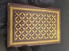 Real Gold Illuminated Arabic Manuscript Prayerbook Handwritten Islamic Book L  k