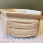 Vintage Mcm Mccoy Hexagon   420 Floraline Usa Beige tan Pottery Planter Vgc