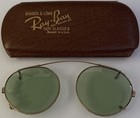 Vintage Ray Ban Bausch   Lomb 1 10 12k Gf B l Clip-on Sunglasses W  Case
