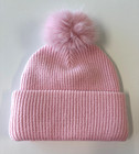 Nwt Victoria s Secret Bling Patch Pom Beanie   Pretty Blossom Pink