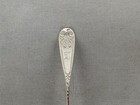 19th Century Larmour Baltimore Engraved Scrollwork Coin Silver Spoon
