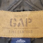 Gap Vintage Authentic Leather Coat Motorcycle Jacket Kids Size Large Heavyweight