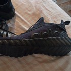 Adidas Boys Mesh Sneakers Black Lace Up Us 3 Uk 2 Eu 35 Comfort Lightweight