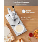 9 5 In  Manual Pizza Dough Press Stainless Steel Pastry Press Commercial Chapati