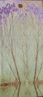 Yogitoes Manduka Tree Yoga Towel Mat Purple Green Brown Painterly 68 5   x25    Htf