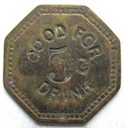  buffalo New York  S  Calos Good For 5c Drink Trade Token c1915 Saloon