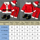 Christmas Kid Baby Boys Girls Santa Claus Cosplay 4pcs Outfit Set Fancy Dress Us