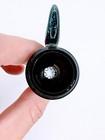 2 5  Dichro Crescent Moon Glass Screen Filter 14mm Bowl Slide Bong Water Pipe A