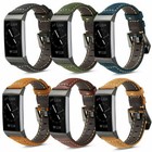 Leather Watch Band Wrist Strap Wristband For Fitbit Charge 3 charge 4   Se