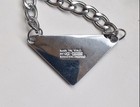 Prada Milano Custom Reworked Necklace Dark Grey