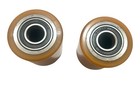 Pair Of Pallet Jack Poly Load Wheels -with Bearings 3 d X 4 5 h   New Other  