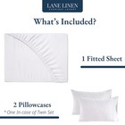 100  Organic Cotton Fitted Sheet Queen  15  Deep Pocket Snug Fit Fully Elasti   