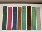 Vintage Lot Of 9 Embossed Leather Bookmarks