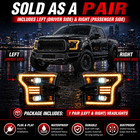 Led Black Headlights For 2015-2017 Ford F150 Drl Startup Animation Sequential