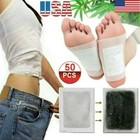 50x Ginger Foot Pads Detox Patch Detoxify Toxins Adhesive Keep Fit Slimming Pad 