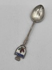 Vintage Souvenir Spoon Sterling Silver    canada    Enamel Top 