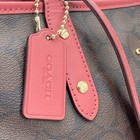 Coach City Zip Tote Signature Canvas F58292 Brown Pink