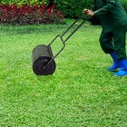 43in Lawn Roller Cylindrical Garden Lawn Rollers Tow Behind Water Filled Steel