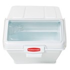 Rubbermaid Commercial Fg9g5800wht Bulk Storage Bin  42 8qt  W scoop And Lid
