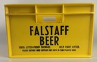 Vintage Falstaff Brand Yellow Plastic 12 Bottle Beer Crate 10    X 13