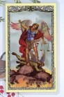 St  Michael The Archangel With Saint Michael s Prayer - Laminated Holy Card 1254