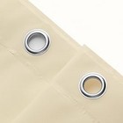Beige Shower Curtain Liner 70  X 72  Waterproof Pvc Magnetized Metal Grommets