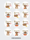 Puppy Monthly Baby Stickers  Bodysuit Month Stickers 
