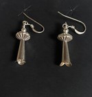 Navajo  Sterling Squash Blossom  Earrings