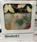 Wonder Art Cross Floral Latch Hook Rug Kit New In Box