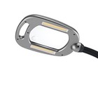 Multiflex Led Floor Magnifier Lamp - Adjustable Brightness  Silver  Single Pack