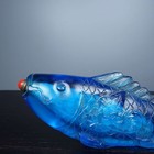 Chinese Old Peking Glass Carved Exquisite Fish Shaped Snuff Bottle 8120