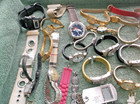 Lot Of 79 Watches Parts repairs need Battery need Band