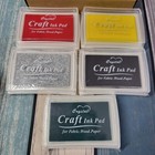 11 Piece Set Of Wood Stamp Christmas Themed Wood Stamp Set Santa With 5 Ink Pads