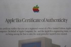 Vintage Apple Iigs  Woz Computer    certificate Of Authenticity     Framed