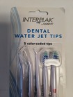 Nib Dental Water Jet Tips - 5 Tips  color Coded  By Interplak Conair