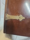 Vintage The Bombay Company Large Wooden Mahogany Memory Box Brass Hinges 1991
