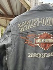 Harley-davidson Men s Ride Ready Flame Leather Jacket Medium M Black 98000-10vm