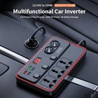 150w Car Power Inverter 12v 24v To Dc 110v 220v Car Charger Adapter 2usb 3socket