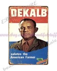 House Decorative Items Living Room 1960s Dekalb Hybrid Seed Corn Metal Tin Sign