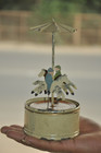 Vintage Rare Early Wind Up Fine Handpainted Horse Carousel Tin Toy  Germany