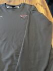 Nike Ribbed On Field Virginia Tech Hokies Men   s Size Xl Long Sleeve Pullover