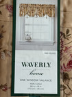 New Vtg Waverly Home Curtain Valance Sonata Rose Tie Up 68x18 Farmhouse Floral