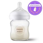 Philips Avent Glass Baby Bottle With Natural Response Nipple - 4oz 3pk
