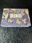 Christian Dior Women   s Leather Slide Sandals Logo Strap Black Beige