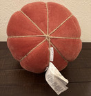 Pottery Barn Velvet Pumpkin Shaped Pillow Adobe Orange Nwt Fall