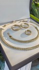 Stainless Steel Heart Necklace  Bracelet  Earring  Ring Set For Women  Custom Cu