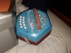  Amigo Ii Concertina W  Box And Songbook Czechoslovakia  Missing Buttons Rare